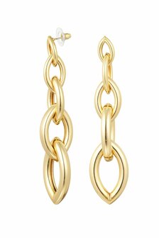 Ear studs five links - gold