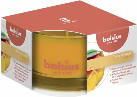 Bolsius Geurkaars in glas True Scents Mango M