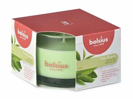 Bolsius Geurglas 63/90 Green Tea