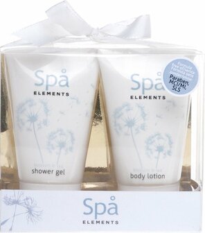 Treffina Badgeschenkset Spa Elements 2-delig Wit