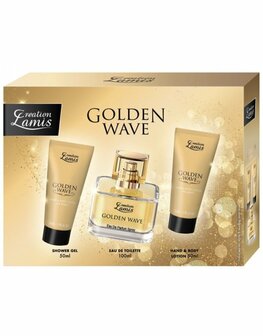 GOLDEN WAVE WOMEN GIFTSET; EDP100ML,DOUCHE 50ML &amp; BODYL 50ML