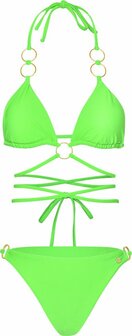 Bikini gouden ringen - Green