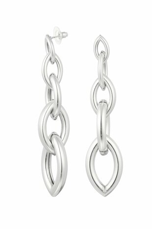 Ear studs five links - silver