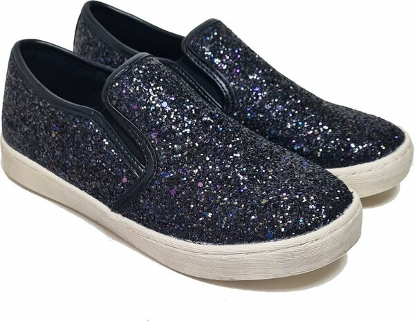 SPROX DONKER BLAUWE KINDERSCHOENEN MET GLITTERS