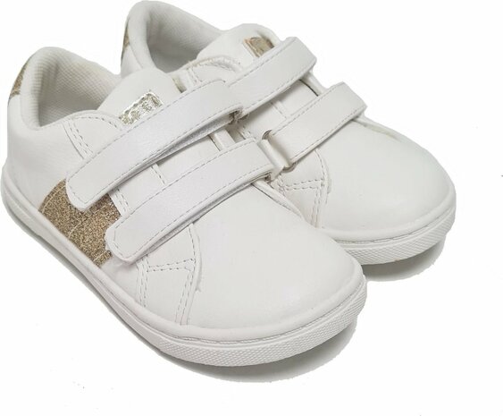 WITTE SPROX MEISJES SNEAKERS MET GOUDEN GLITTERS