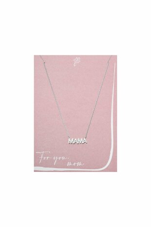 Ketting For You Mom Zilver Koper