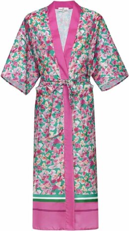 Kimono - Flowers - Paars/Blauw