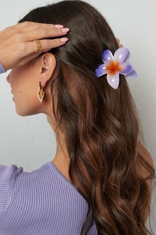 Haarclip Hawaii bloem - rood