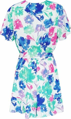 Playsuit Bloemenprint - Blauw